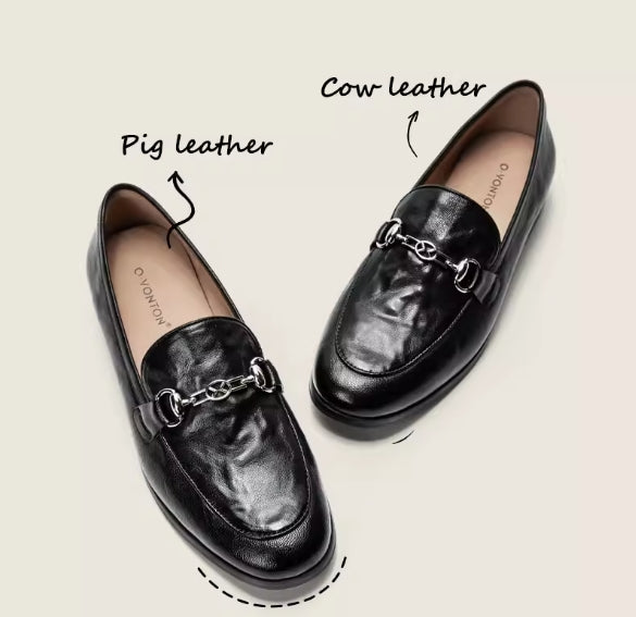 British small leather shoes for women spring and summer new style breathable lazy slip-on shoes retro casual loafers