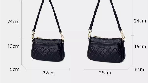 Soft leather mom bag for women 2024 new fashion versatile rhombus leather shoulder crossbody bag women's portable armpit bag